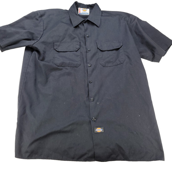 Vintage Dickies Shirts Mens Sz XL Blue Black Lot of 3 Gorpcore Workwear Mechanic - Picture 3 of 8